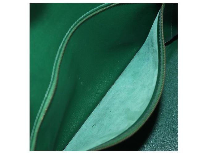 Hermès Borsa HERMES Birkin 35 in pelle verde oro Autentica 179183SAM D'oro - vista 21