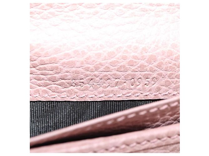 Portafoglio GUCCI Swing in pelle rosa 354497 Auth am11608V - vista 11