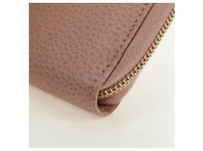 Portafoglio GUCCI Swing in pelle rosa 354497 Auth am11608V - vista 14