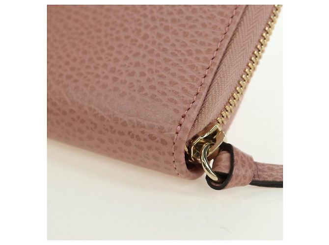 Portafoglio GUCCI Swing in pelle rosa 354497 Auth am11608V - vista 16
