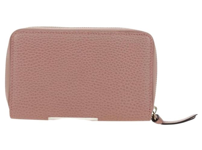 Portafoglio GUCCI Swing in pelle rosa 354497 Auth am11608V - vista 2