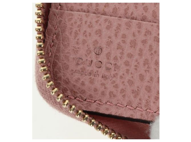 Portafoglio GUCCI Swing in pelle rosa 354497 Auth am11608V - vista 20