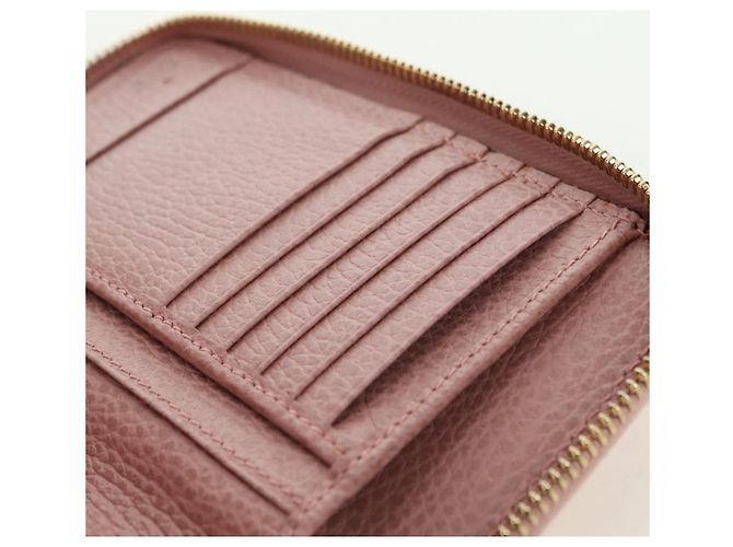 Portafoglio GUCCI Swing in pelle rosa 354497 Auth am11608V - vista 21
