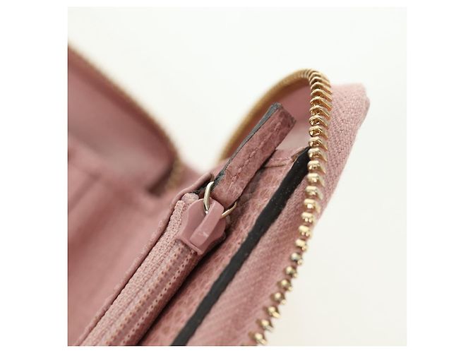 Portafoglio GUCCI Swing in pelle rosa 354497 Auth am11608V - vista 22