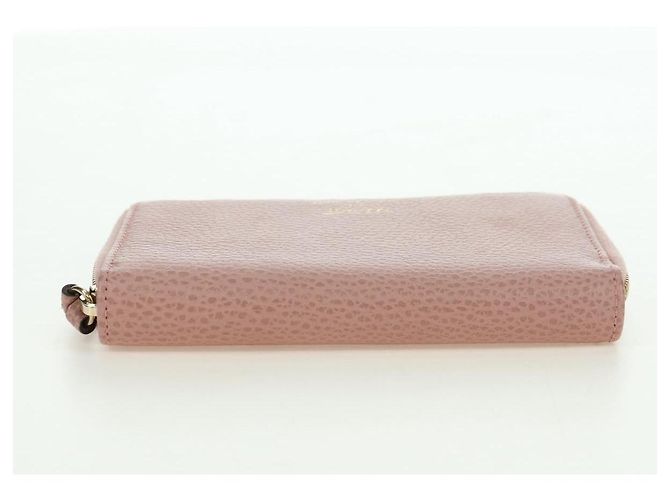 Portafoglio GUCCI Swing in pelle rosa 354497 Auth am11608V - vista 6