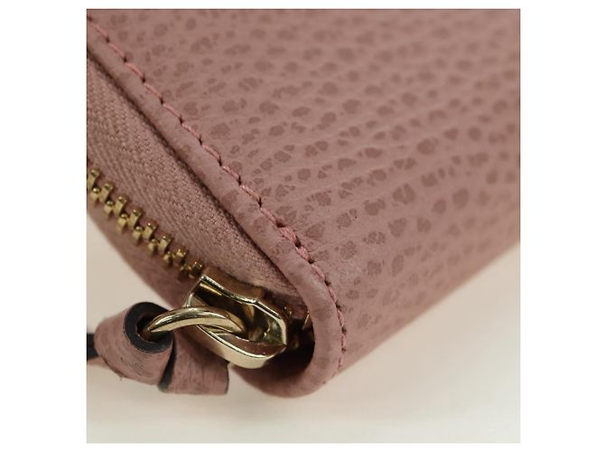 Portafoglio GUCCI Swing in pelle rosa 354497 Auth am11608V - vista 7
