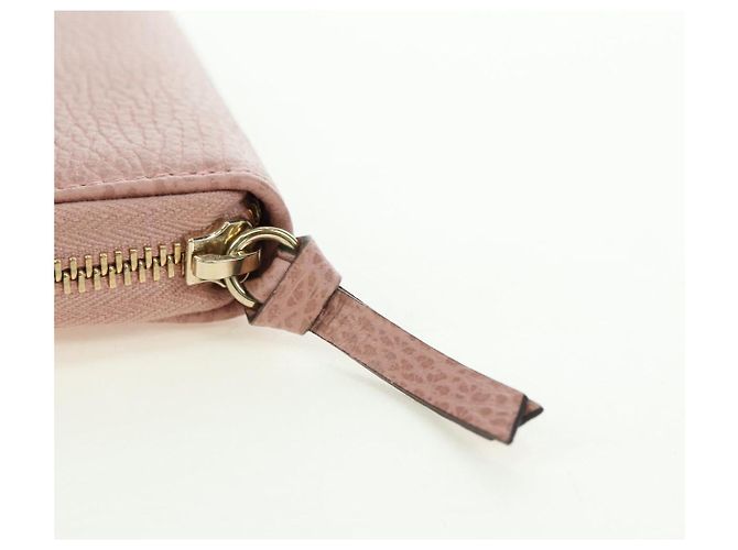 Portafoglio GUCCI Swing in pelle rosa 354497 Auth am11608V - vista 8
