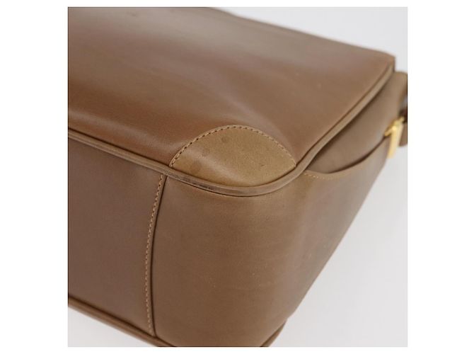 Borsa a Spalla GUCCI in Pelle Marrone Oro Auth ep14502 D'oro - vista 10