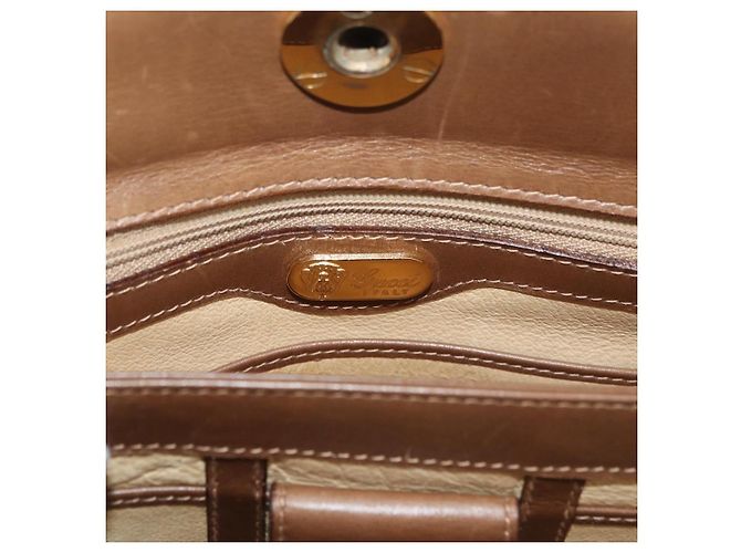 Borsa a Spalla GUCCI in Pelle Marrone Oro Auth ep14502 D'oro - vista 19
