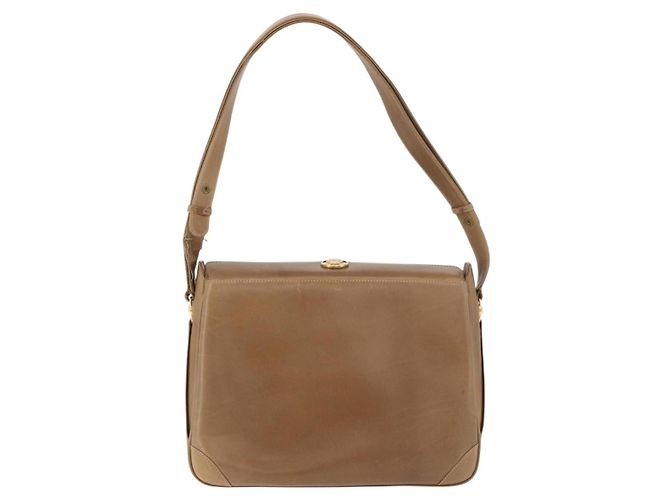 Borsa a Spalla GUCCI in Pelle Marrone Oro Auth ep14502 D'oro - vista 2