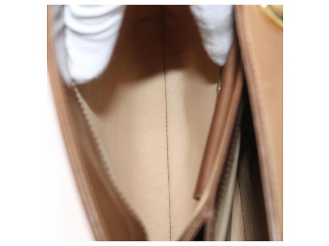 Borsa a Spalla GUCCI in Pelle Marrone Oro Auth ep14502 D'oro - vista 22