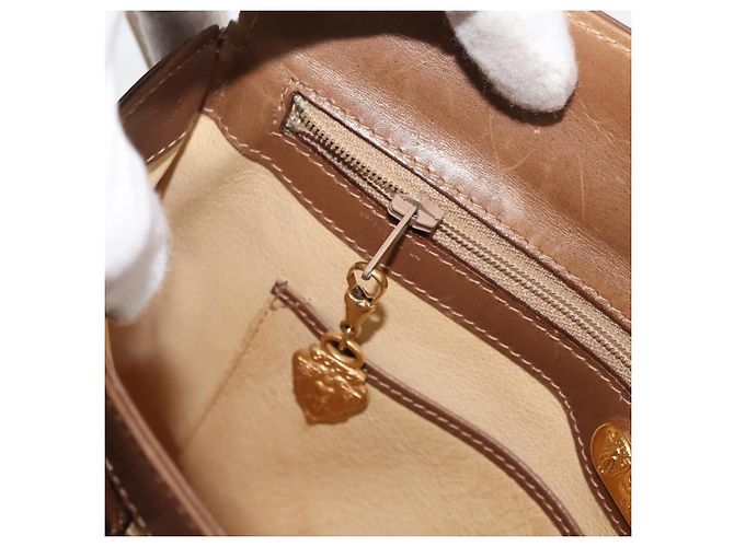 Borsa a Spalla GUCCI in Pelle Marrone Oro Auth ep14502 D'oro - vista 24