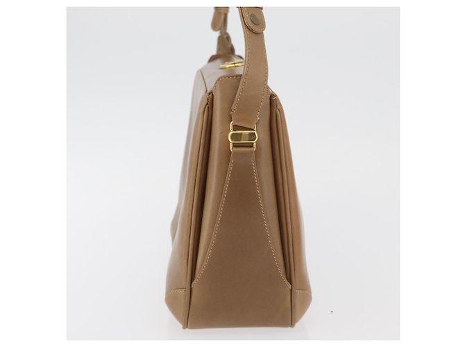 Borsa a Spalla GUCCI in Pelle Marrone Oro Auth ep14502 D'oro - vista 4
