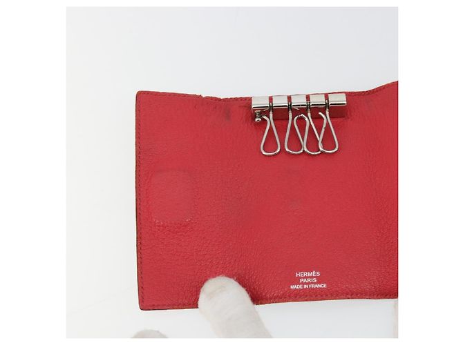 Hermès HERMES Baan Key Case Leather Beige Auth 179332 - view 17