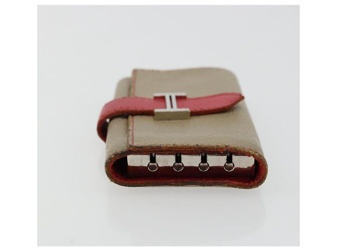 Hermès HERMES Baan Key Case Leather Beige Auth 179332 - view 5