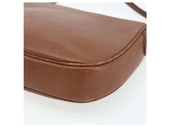 Borsa a Spalla Burberry in Pelle Marrone Oro Auth 180067 D'oro - vista 15