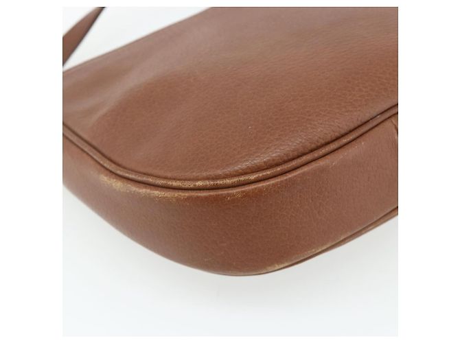Borsa a Spalla Burberry in Pelle Marrone Oro Auth 180067 D'oro - vista 16