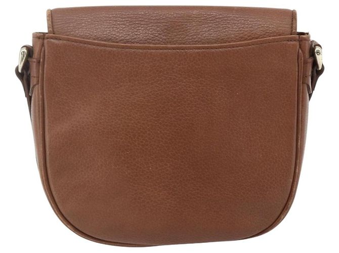 Borsa a Spalla Burberry in Pelle Marrone Oro Auth 180067 D'oro - vista 2