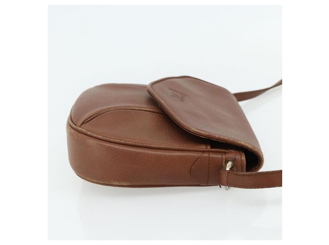 Borsa a Spalla Burberry in Pelle Marrone Oro Auth 180067 D'oro - vista 4