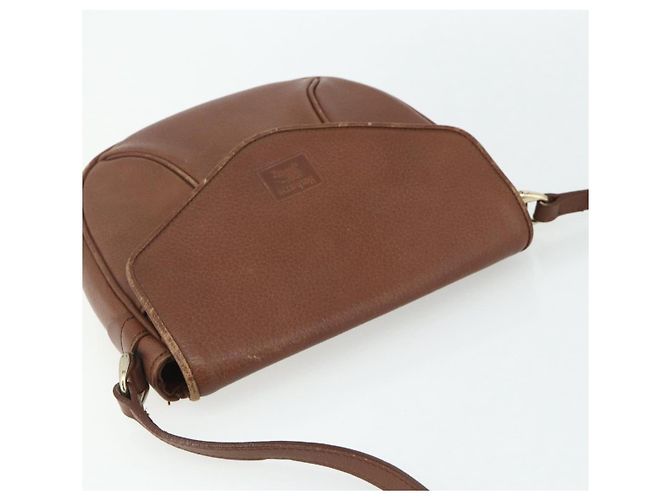Borsa a Spalla Burberry in Pelle Marrone Oro Auth 180067 D'oro - vista 6
