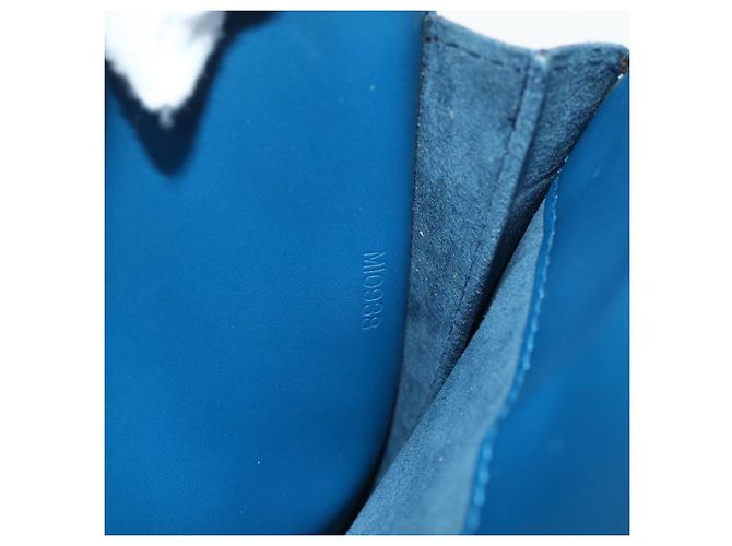 Borsa LOUIS VUITTON Epi Pont Neuf Blu M52055 LV Auth ka4330A - vista 12