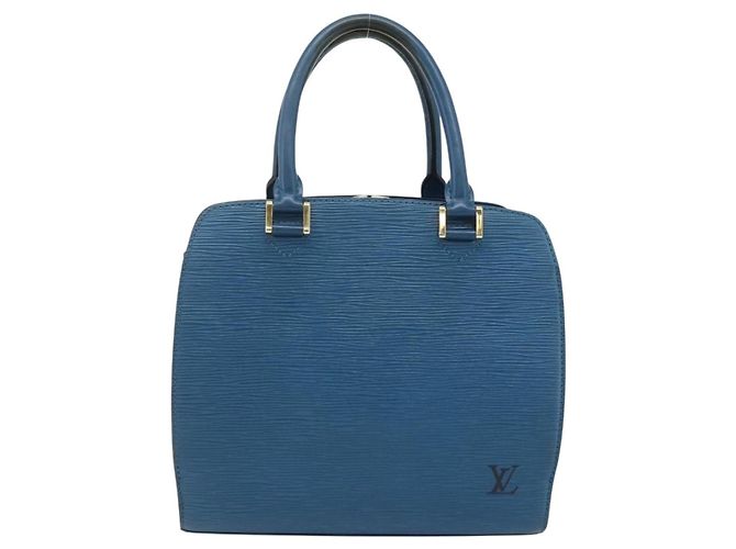 Borsa LOUIS VUITTON Epi Pont Neuf Blu M52055 LV Auth ka4330A - vista 13