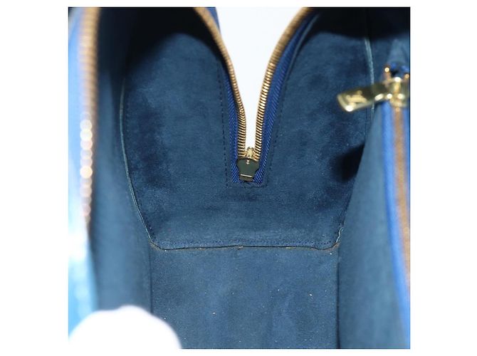 Borsa LOUIS VUITTON Epi Pont Neuf Blu M52055 LV Auth ka4330A - vista 19
