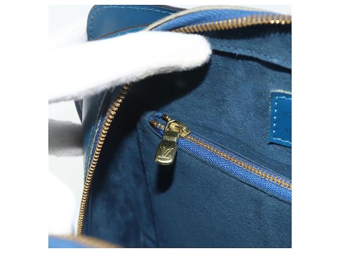 Borsa LOUIS VUITTON Epi Pont Neuf Blu M52055 LV Auth ka4330A - vista 20