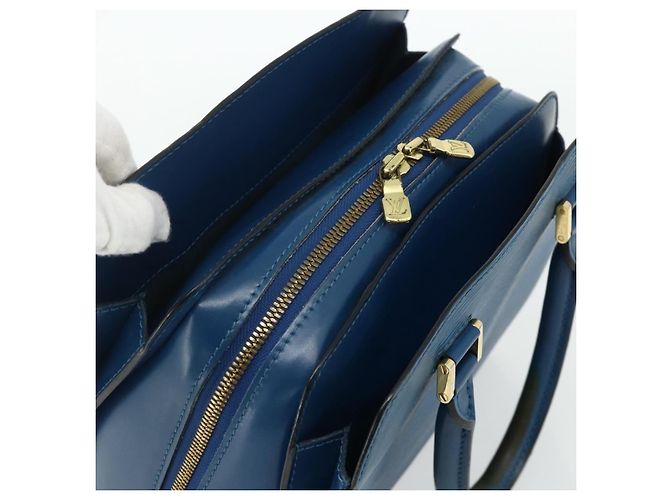 Borsa LOUIS VUITTON Epi Pont Neuf Blu M52055 LV Auth ka4330A - vista 6