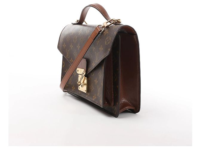 Borsa a mano 2Way in tela Monogram Monceau marrone Louis Vuitton M51185 - vista 2