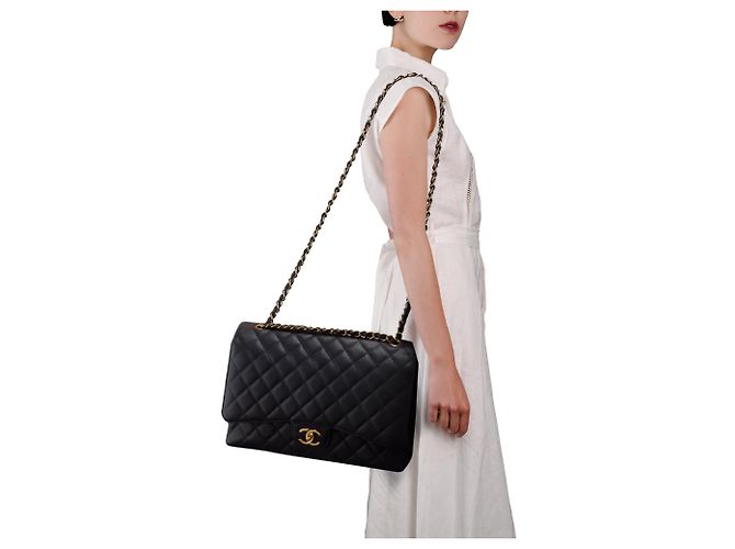 Borsa CHANEL Timeless/Classique in Pelle Nera - 103508 Nero - vista 13