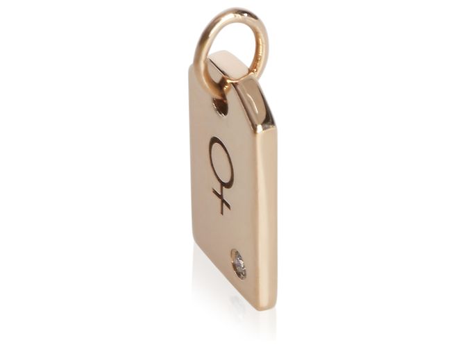Pendente Mini Tag in oro rosa e diamanti Tiffany & Co. - vista 2