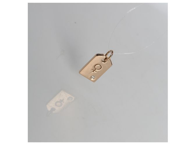 Pendente Mini Tag in oro rosa e diamanti Tiffany & Co. - vista 4