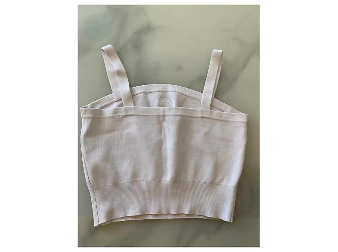 Sandro Logo Crop Top Weiß - Ansicht 2