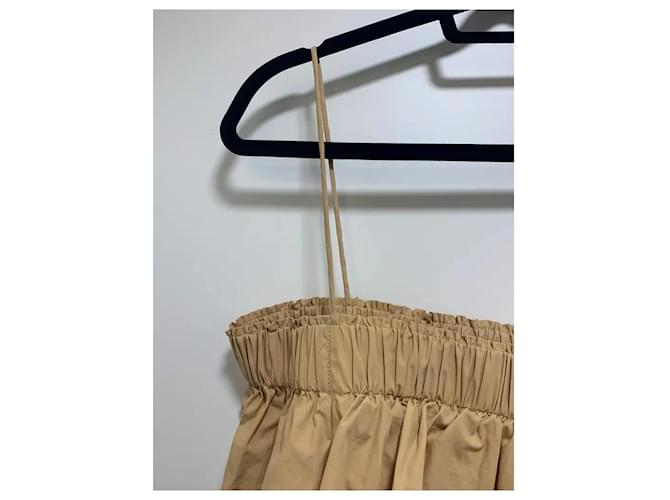 Sandro Vestido de algodón beige - vista 3