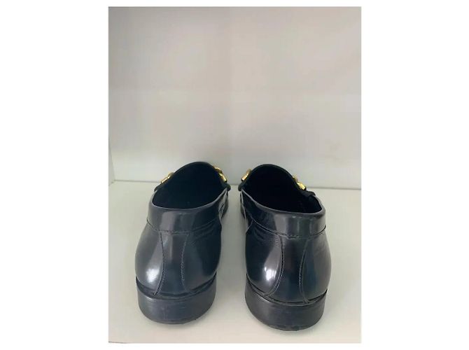 Sandro Mocassini in pelle nera con catena Nero - vista 4