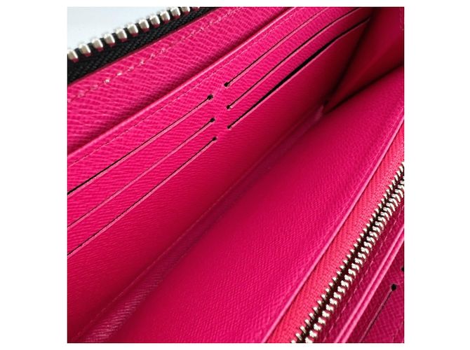 Louis Vuitton Epi Leder Zippy Wallet Schwarz Pink - Ansicht 11