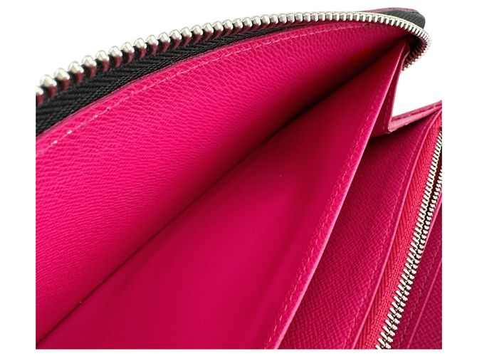 Louis Vuitton Epi Leder Zippy Wallet Schwarz Pink - Ansicht 12