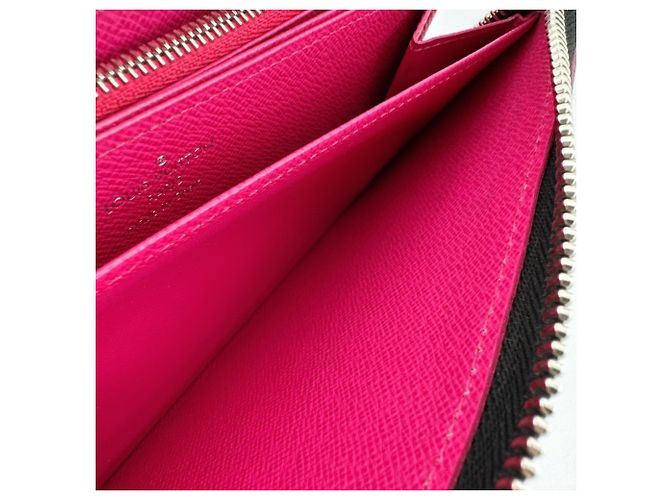 Louis Vuitton Epi Leder Zippy Wallet Schwarz Pink - Ansicht 13