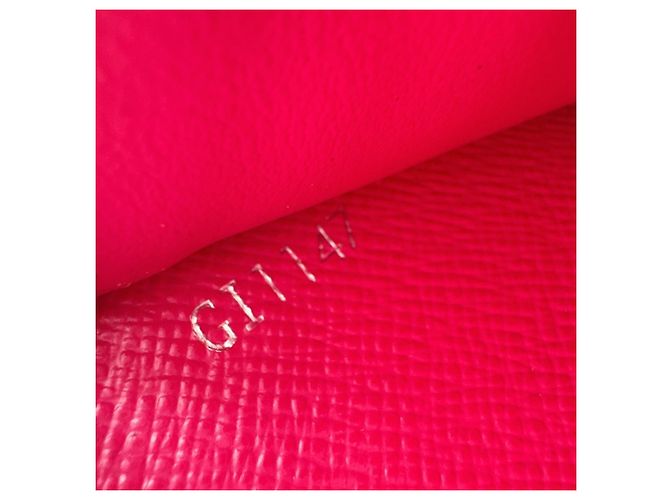 Louis Vuitton Epi Leder Zippy Wallet Schwarz Pink - Ansicht 14