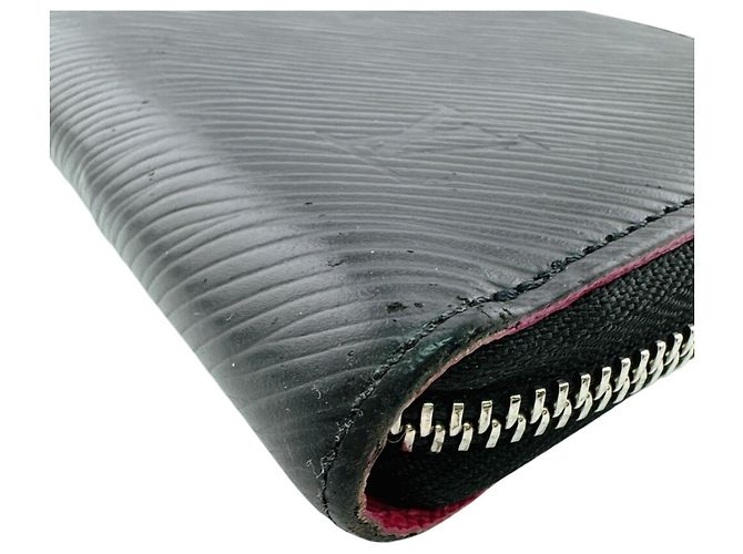 Louis Vuitton Epi Leder Zippy Wallet Schwarz Pink - Ansicht 4