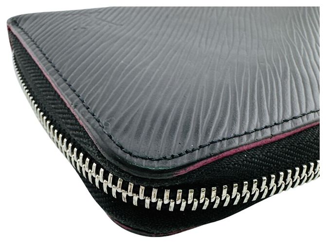 Louis Vuitton Epi Leder Zippy Wallet Schwarz Pink - Ansicht 5