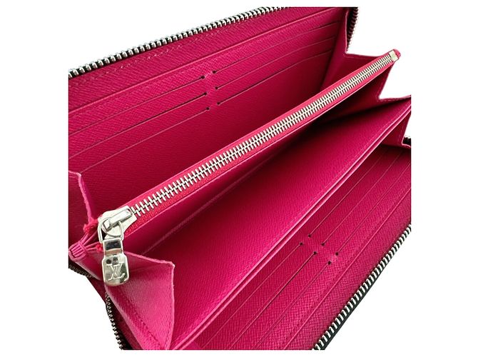 Louis Vuitton Epi Leder Zippy Wallet Schwarz Pink - Ansicht 8