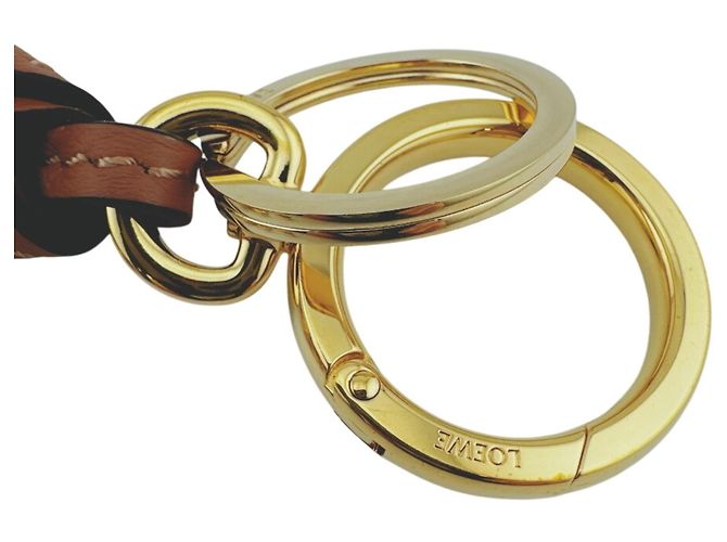 Bolsa Anagram Charm LOEWE Marrom Dourado - vista 6