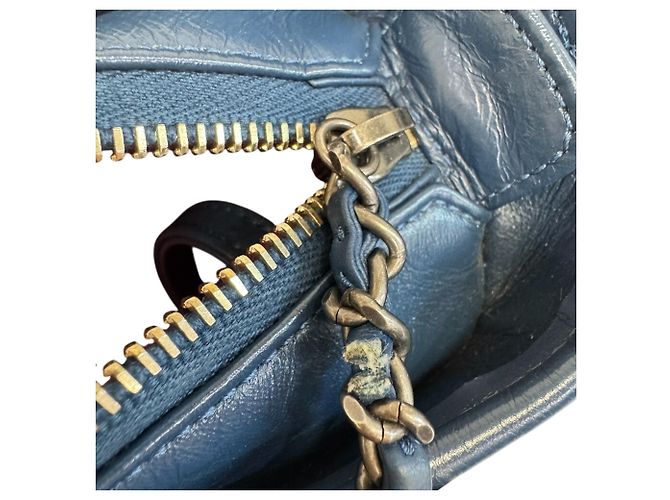 Borsa Hobo Chanel Gabrielle Small Blu - vista 12
