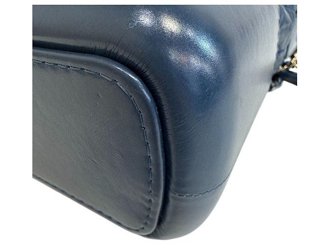Borsa Hobo Chanel Gabrielle Small Blu - vista 4