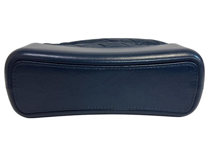 Borsa Hobo Chanel Gabrielle Small Blu - vista 5