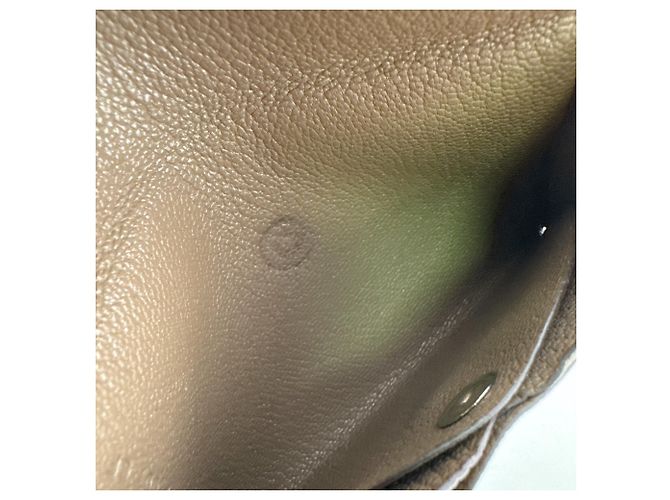 Hermès Monedero/Tarjetero HERMES Calvi Duo en Marrón Castaño Gris pardo - vista 10