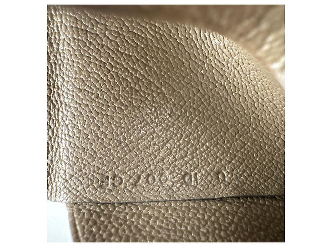 Hermès Monedero/Tarjetero HERMES Calvi Duo en Marrón Castaño Gris pardo - vista 11