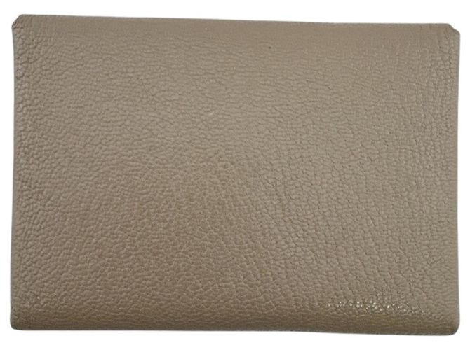 Hermès Monedero/Tarjetero HERMES Calvi Duo en Marrón Castaño Gris pardo - vista 2